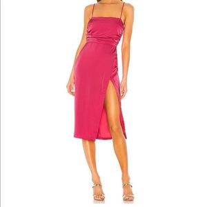 NBD pink midi dress